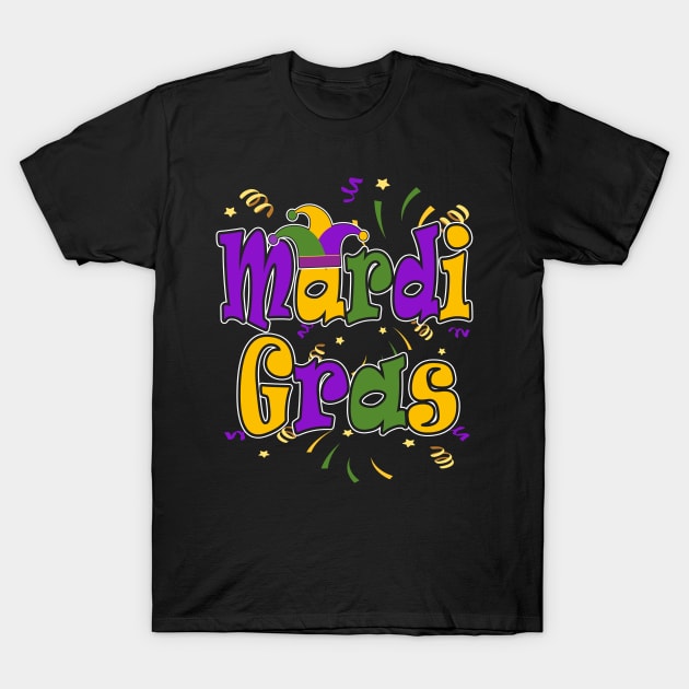 Mardi Gras Funny Party T-Shirt by Tuyetle